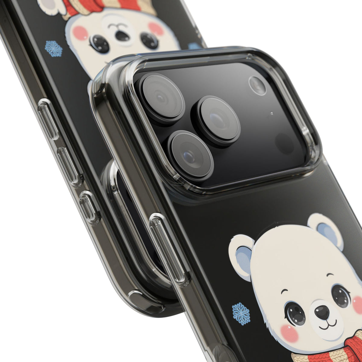 Kawaii Polar Bear Phone Case – Cozy Christmas Cub