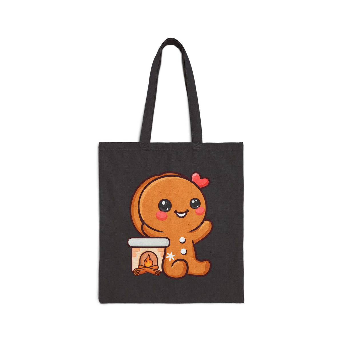 Gingerbread Christmas Tote Bag, Cute Kawaii Holiday Gift
