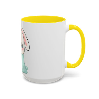 Kawaii Bunny Accent Coffee Mug for Cozy Moments