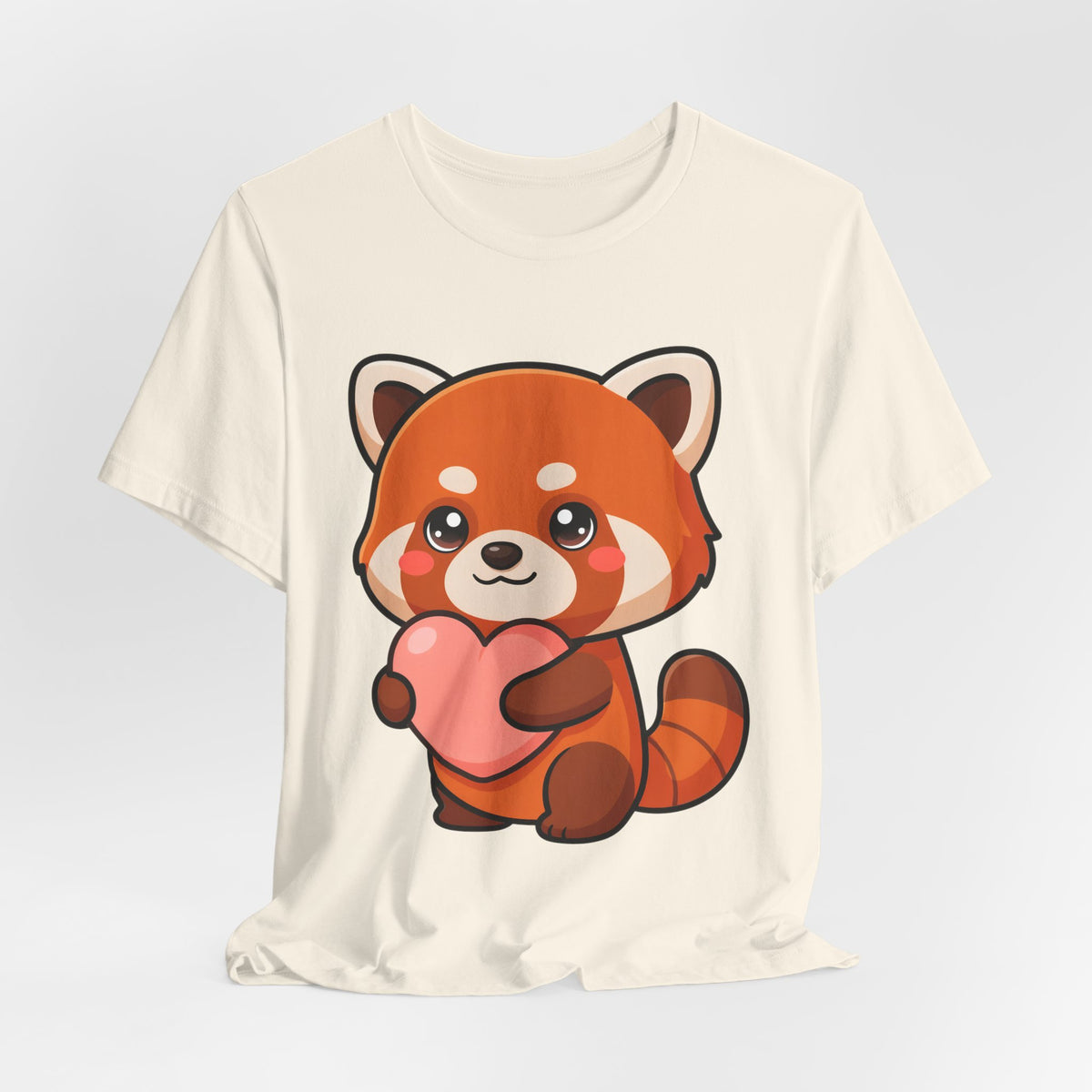 Kawaii Red Panda T-Shirt: Big Heart, Cozy Vibes