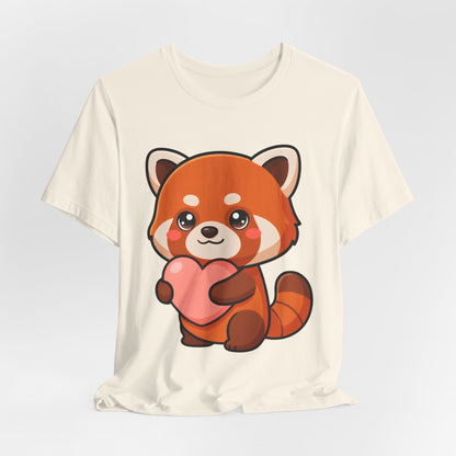 Kawaii Red Panda T-Shirt: Big Heart, Cozy Vibes