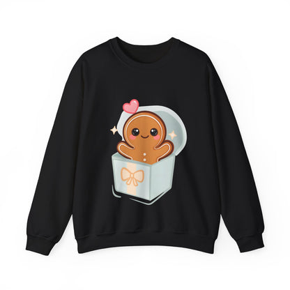 Kawaii Gingerbread Sweatshirt for Cozy Holiday Mornings