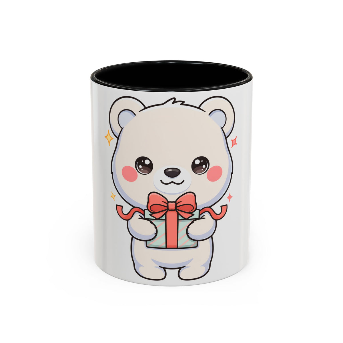 Kawaii Polar Bear Mug, Cute Gift Accent Coffee Mug