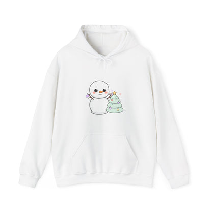 Kawaii Christmas Snowman Hoodie for Cute Holiday Cheer