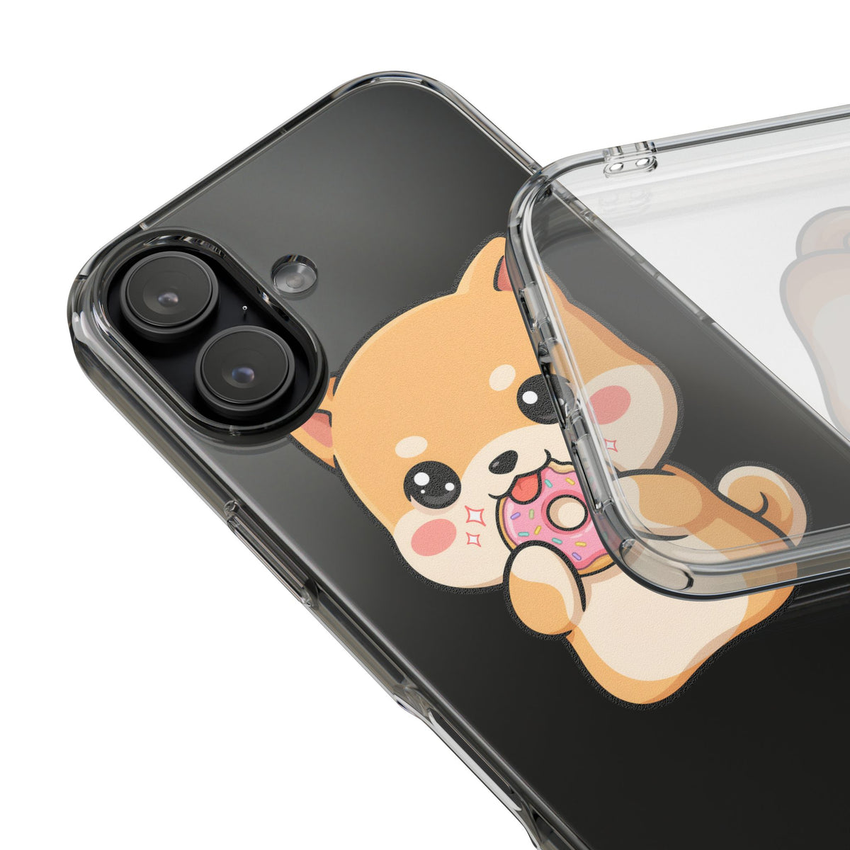Kawaii Shiba Inu Phone Case with Donut