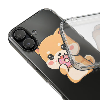 Kawaii Shiba Inu Phone Case with Donut
