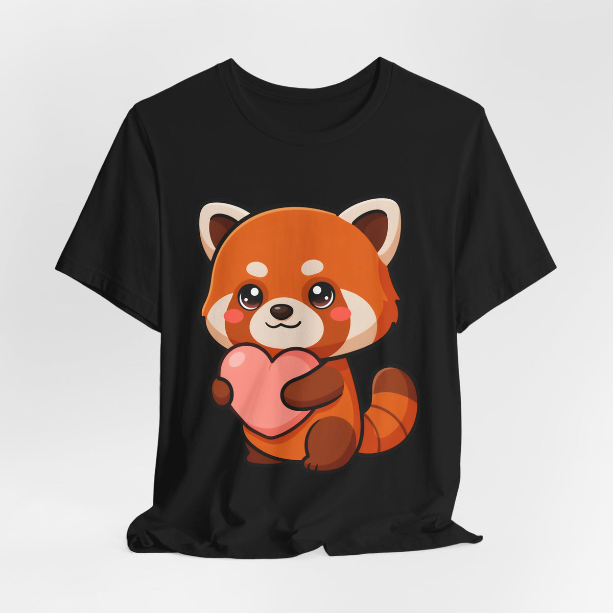 Kawaii Red Panda T-Shirt: Big Heart, Cozy Vibes