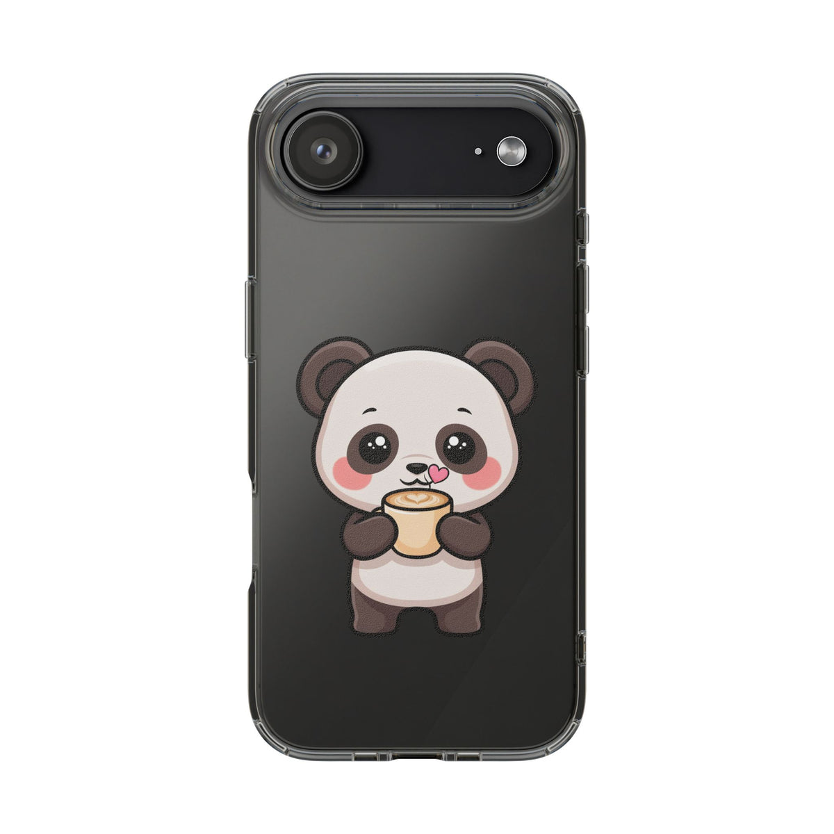 Kawaii Panda Latte Clear Impact-Resistant Case