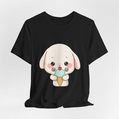 Kawaii Bunny Ice Cream Tee for Cute Style Lovers