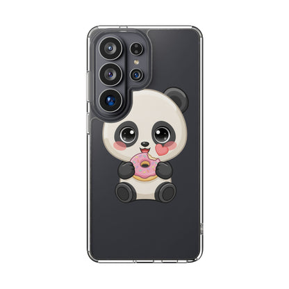 Kawaii Panda Phone Case with Donut