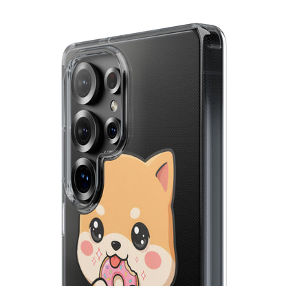 Kawaii Shiba Inu Phone Case with Donut