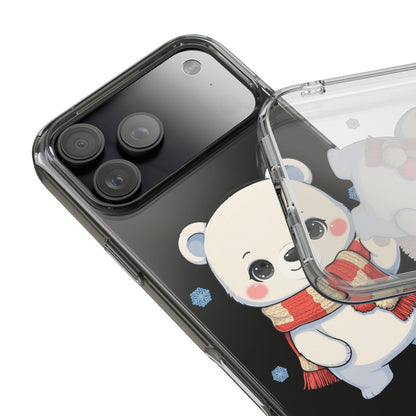 Kawaii Polar Bear Phone Case – Cozy Christmas Cub