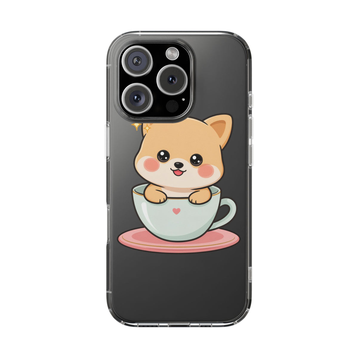 Kawaii Shiba Inu Phone Case – Cute Puppy in a Teacup