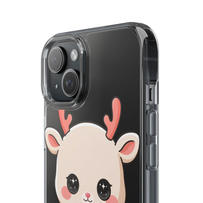 Christmas Reindeer Phone Case, Cute Kawaii Holiday Gift
