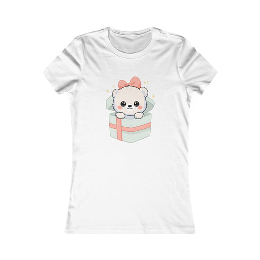 Kawaii Polar Bear T-Shirt, Cute Birthday Gift for Her