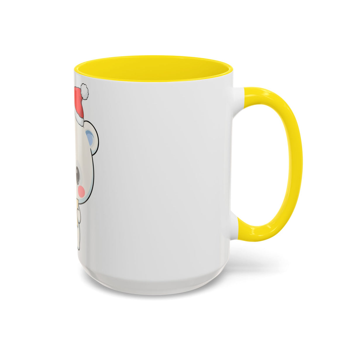 Kawaii Polar Bear Christmas Mug – Santa Letter Accent Mug