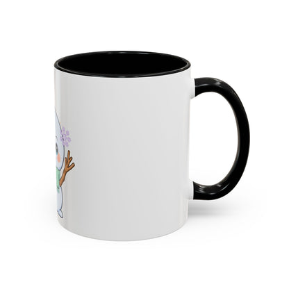 Kawaii Snowman Accent Coffee Mug for Winter Fans