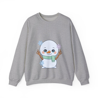 Kawaii Snowman Sweatshirt – Cute Winter Crewneck