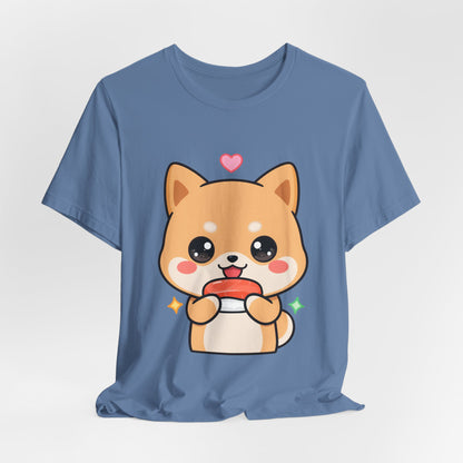 Kawaii Shiba Inu Sushi T-Shirt for Cute Food Lovers