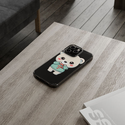Kawaii Christmas Bear Phone Case for Holiday Season