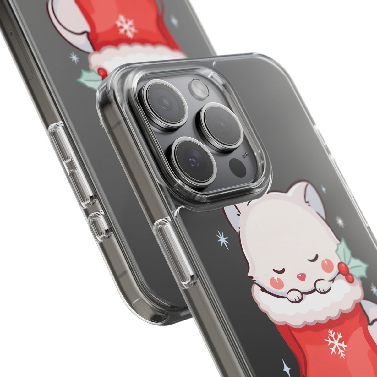 Christmas Fox Phone Case, Cute Holiday Stocking Gift