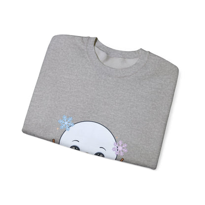Kawaii Snowman Sweatshirt – Cute Winter Crewneck