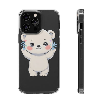 Kawaii Polar Bear Phone Case for a Cozy Winter Gift