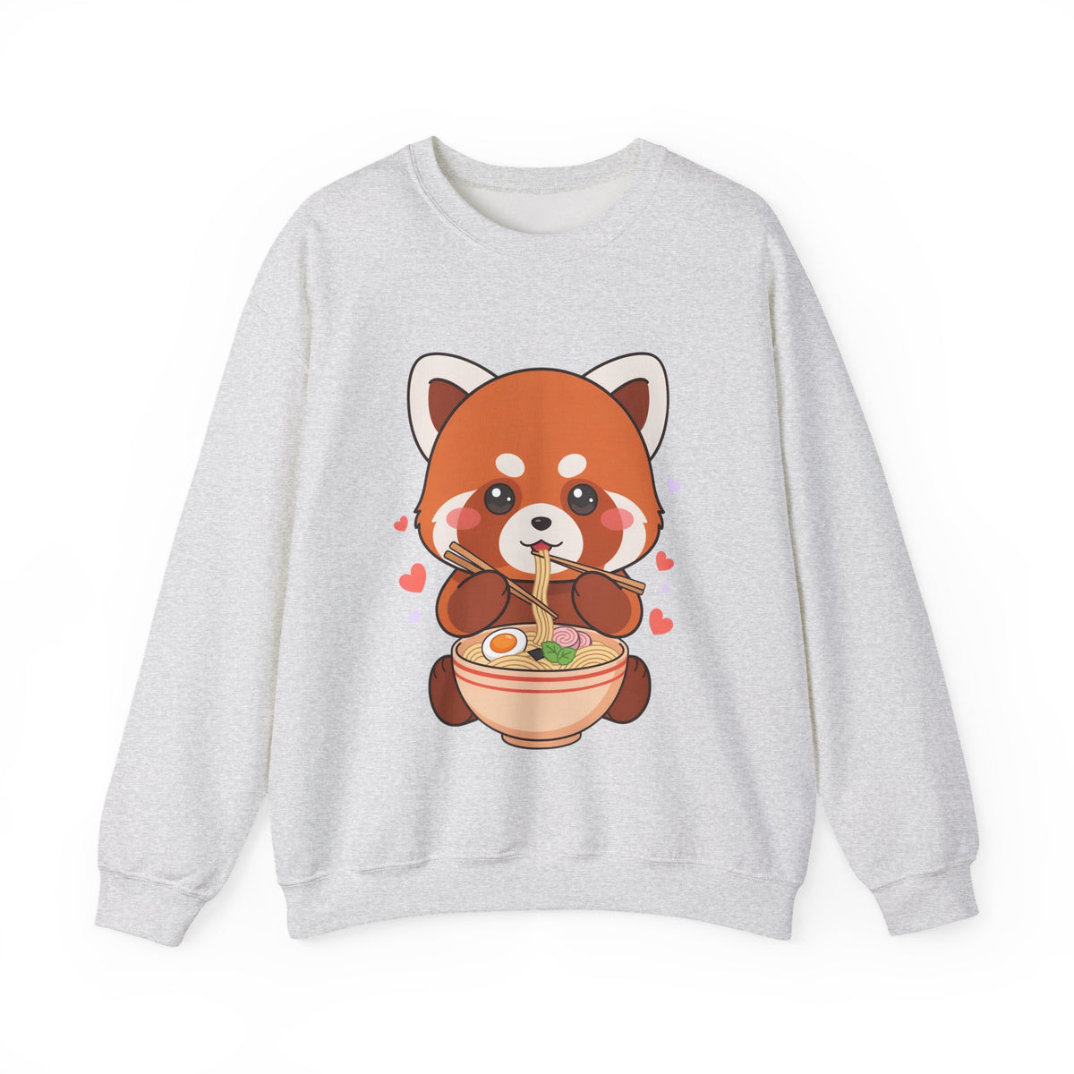 Kawaii Red Panda Ramen Sweatshirt for Cozy Foodie Days