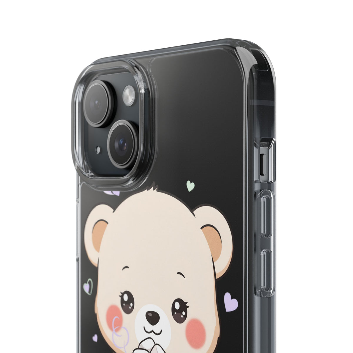 Kawaii Polar Bear Phone Case with Hot Cocoa