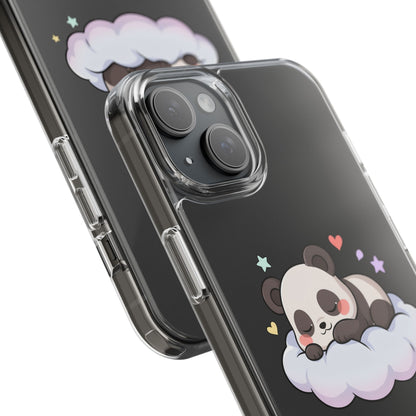 Sleeping Panda Clear Impact-Resistant Phone Case