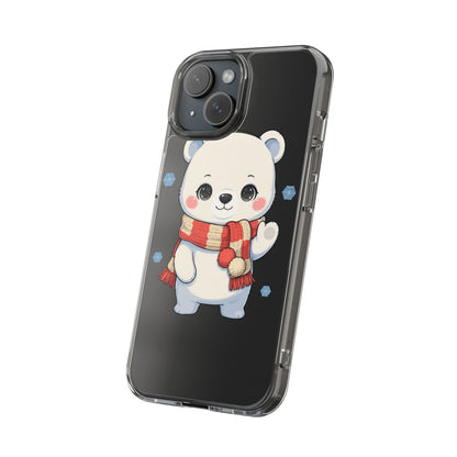 Kawaii Polar Bear Phone Case – Cozy Christmas Cub