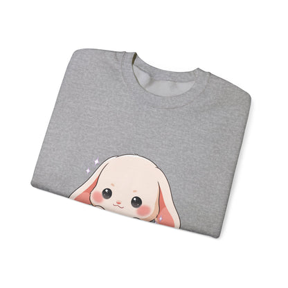 Kawaii Bunny Sweatshirt, Cute Chibi Tea Cup Rabbit