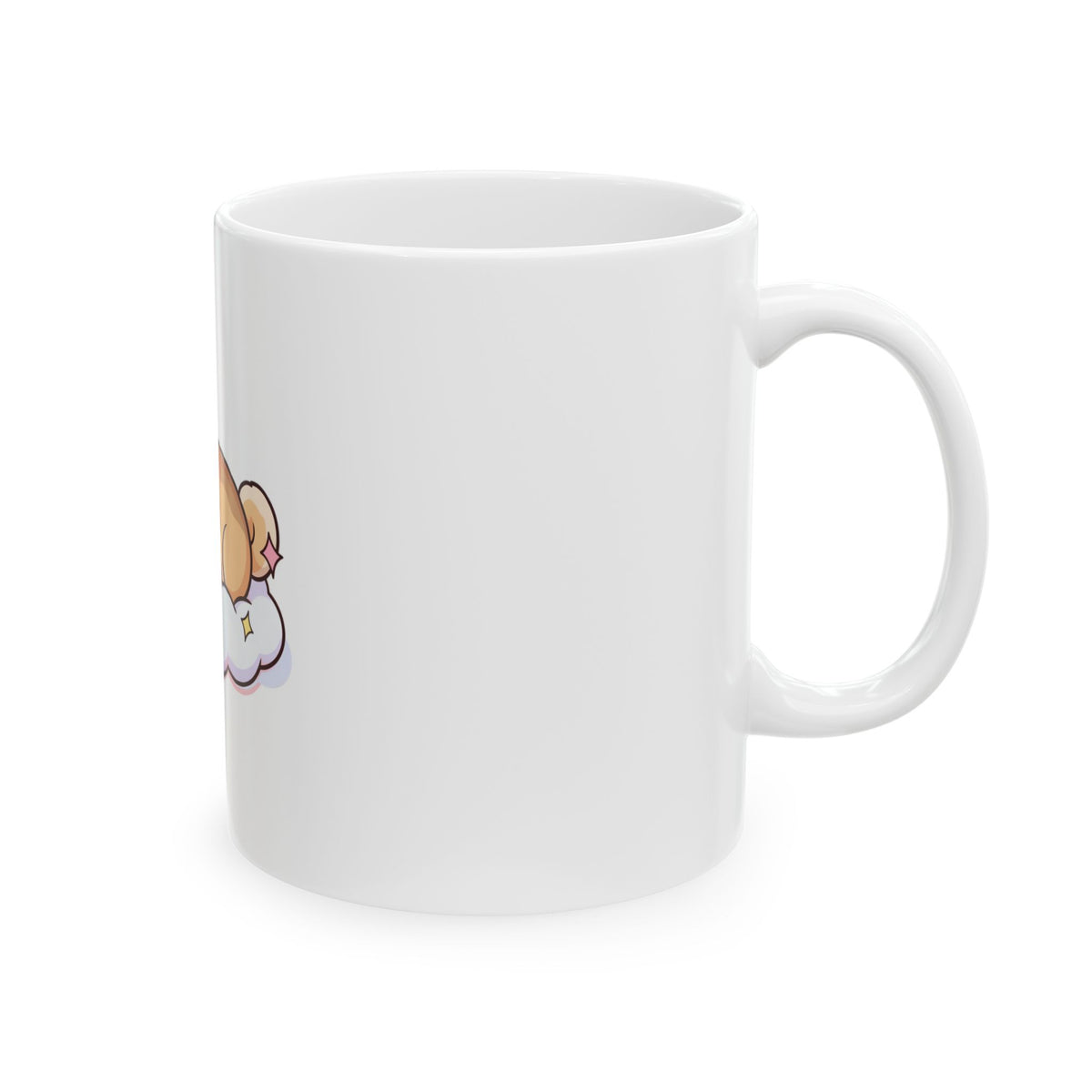 Sleeping Shiba Inu Mug, Cute Kawaii Dog Coffee Cup
