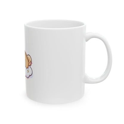 Sleeping Shiba Inu Mug, Cute Kawaii Dog Coffee Cup