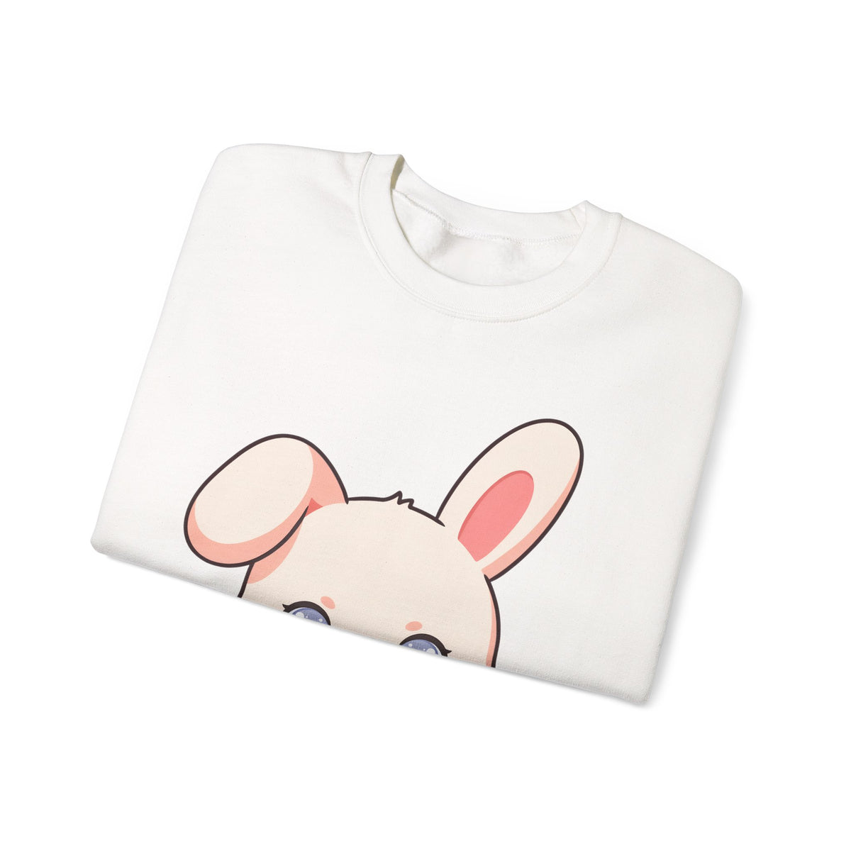 Kawaii Bunny Sweatshirt, Cute Latte Lover Crewneck