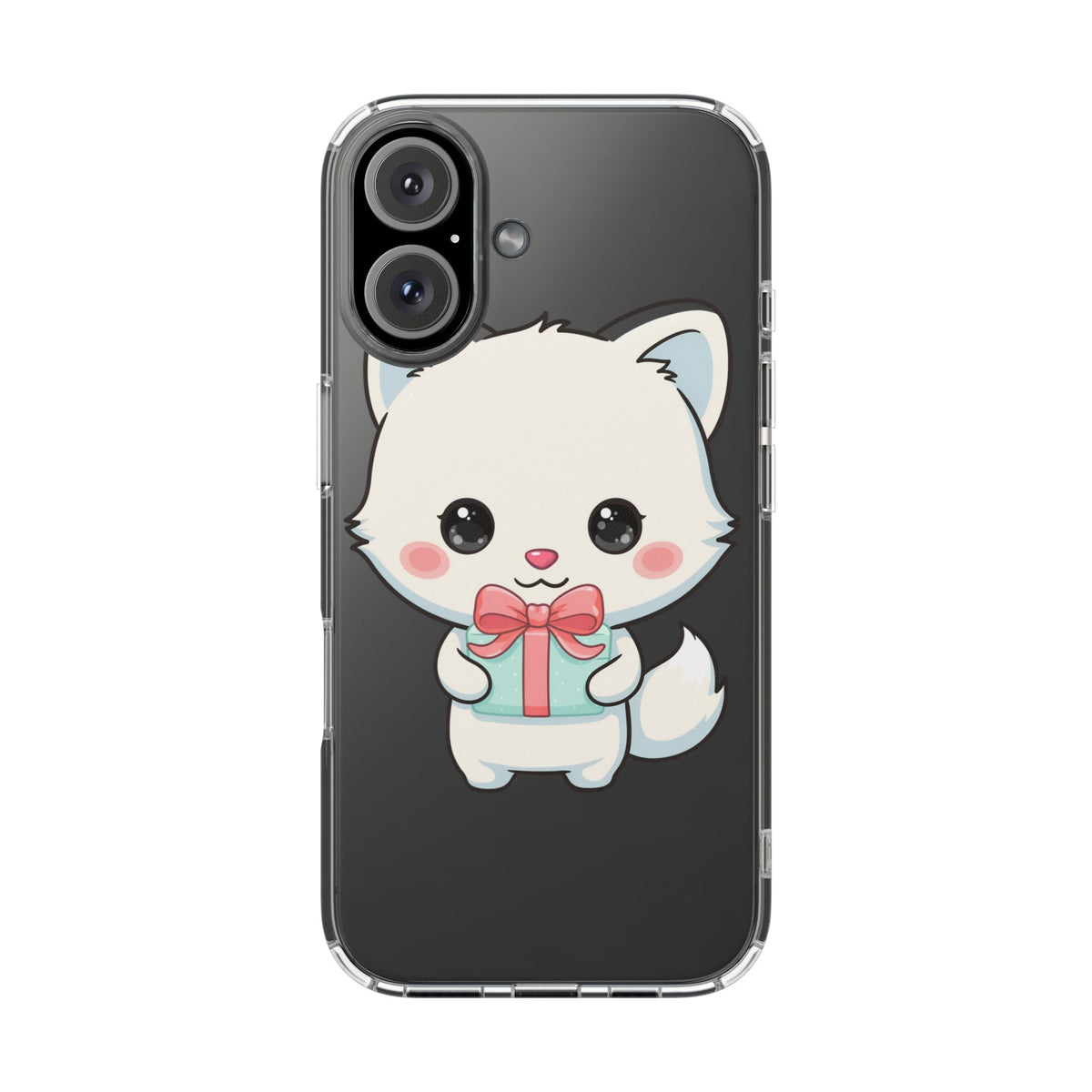 Kawaii Arctic Fox Phone Case with Gift