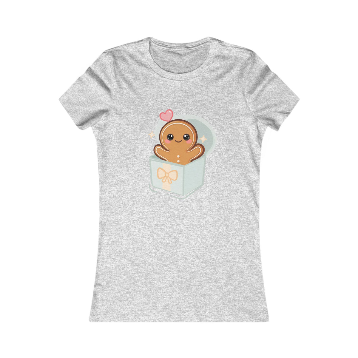 Kawaii Gingerbread Man T-Shirt in a Gift Box
