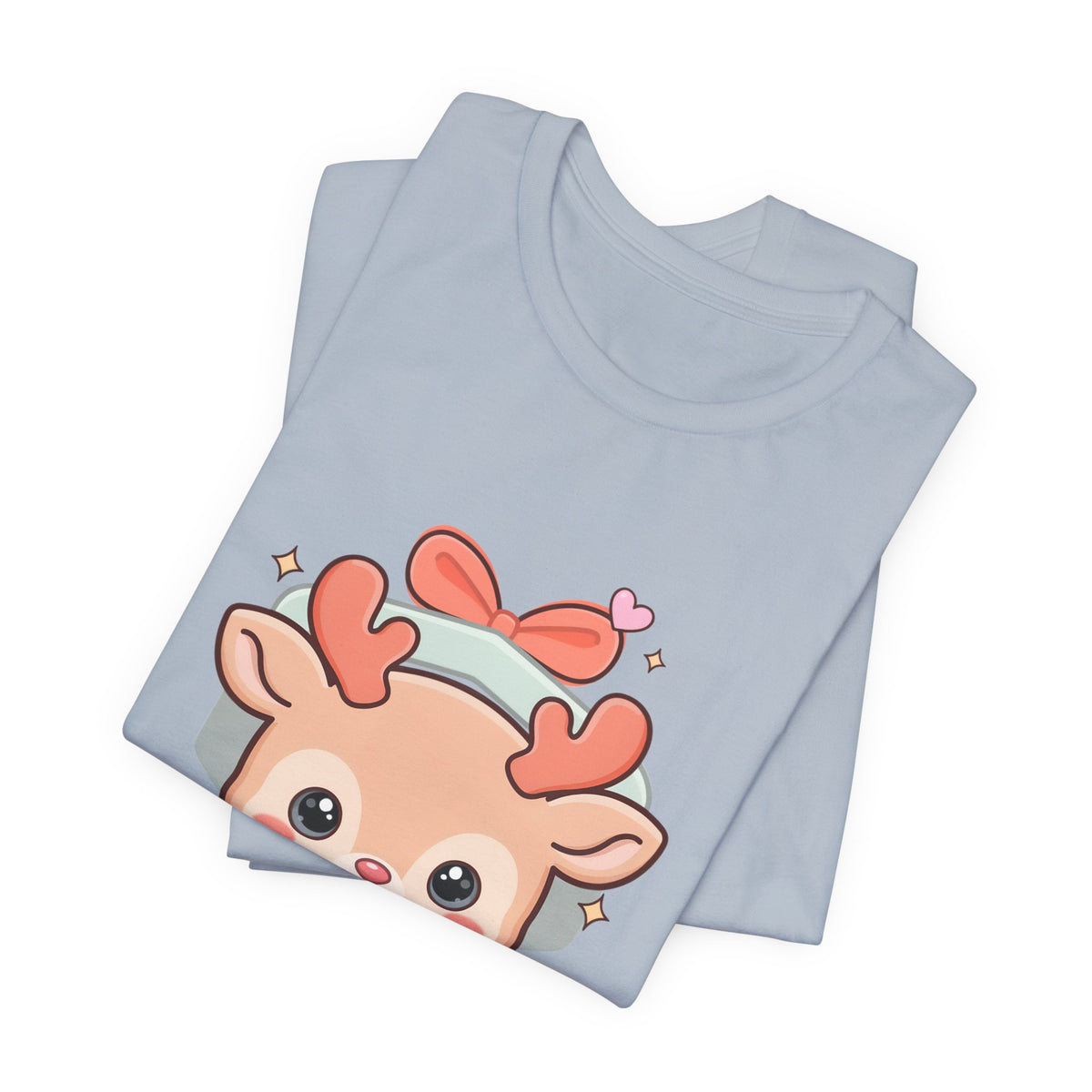 Kawaii Reindeer T-Shirt – Cute Gift Box Christmas Tee