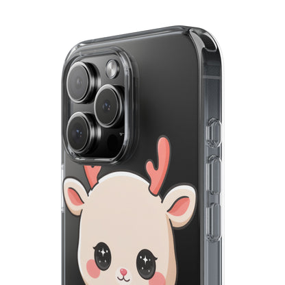 Christmas Reindeer Phone Case, Cute Kawaii Holiday Gift