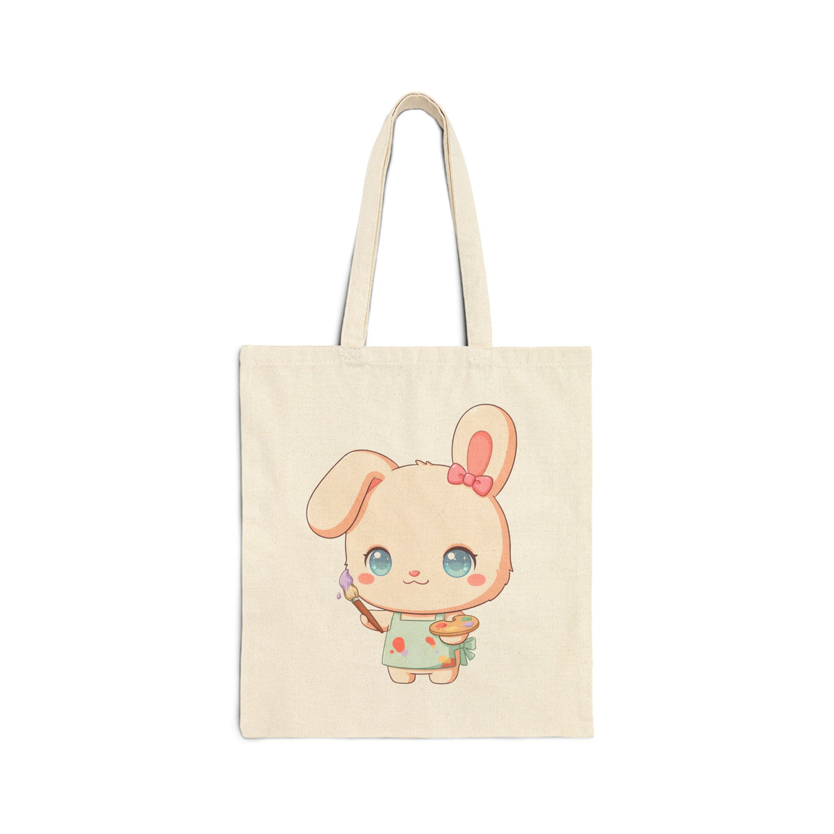 Kawaii Bunny Tote Bag for Art Lovers