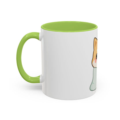 Kawaii Shiba Inu Accent Coffee Mug for Cozy Moments