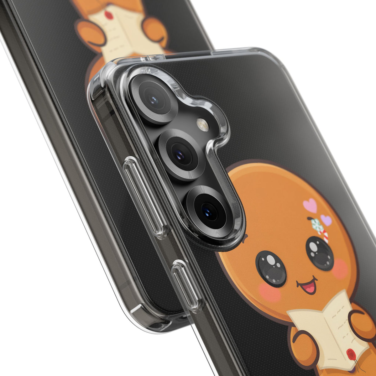 Gingerbread Man Phone Case, Cute Christmas Letter Reader