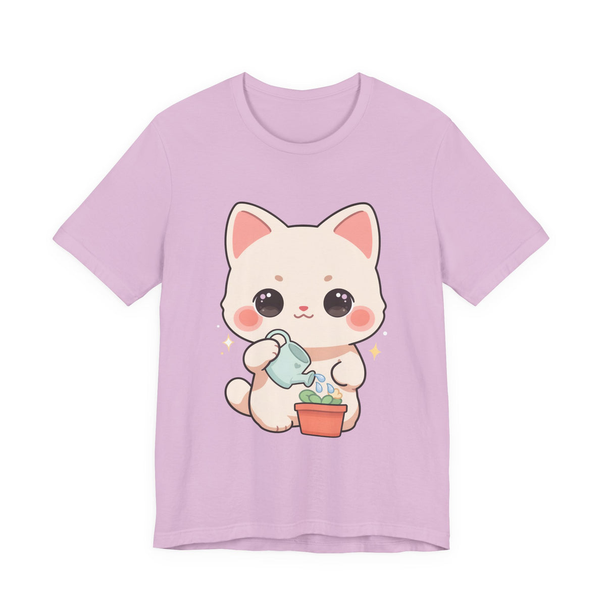 Kawaii Cat Gardening T-Shirt for Plant Lovers