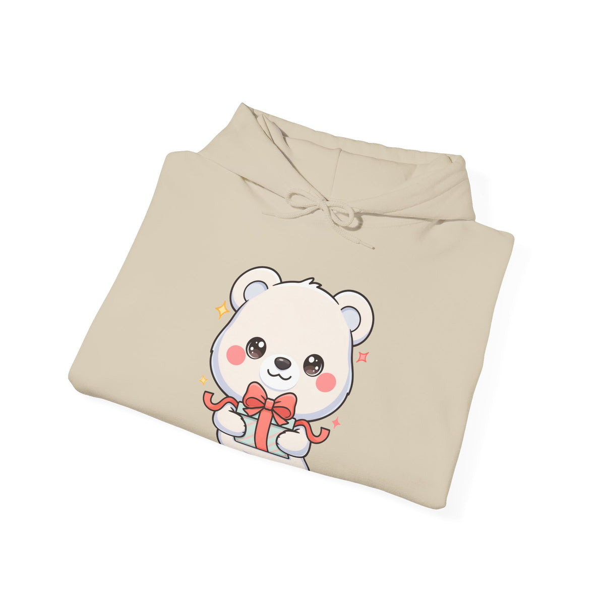 Kawaii Polar Bear Hoodie, Cute Gift-Bear Unisex Sweatshirt