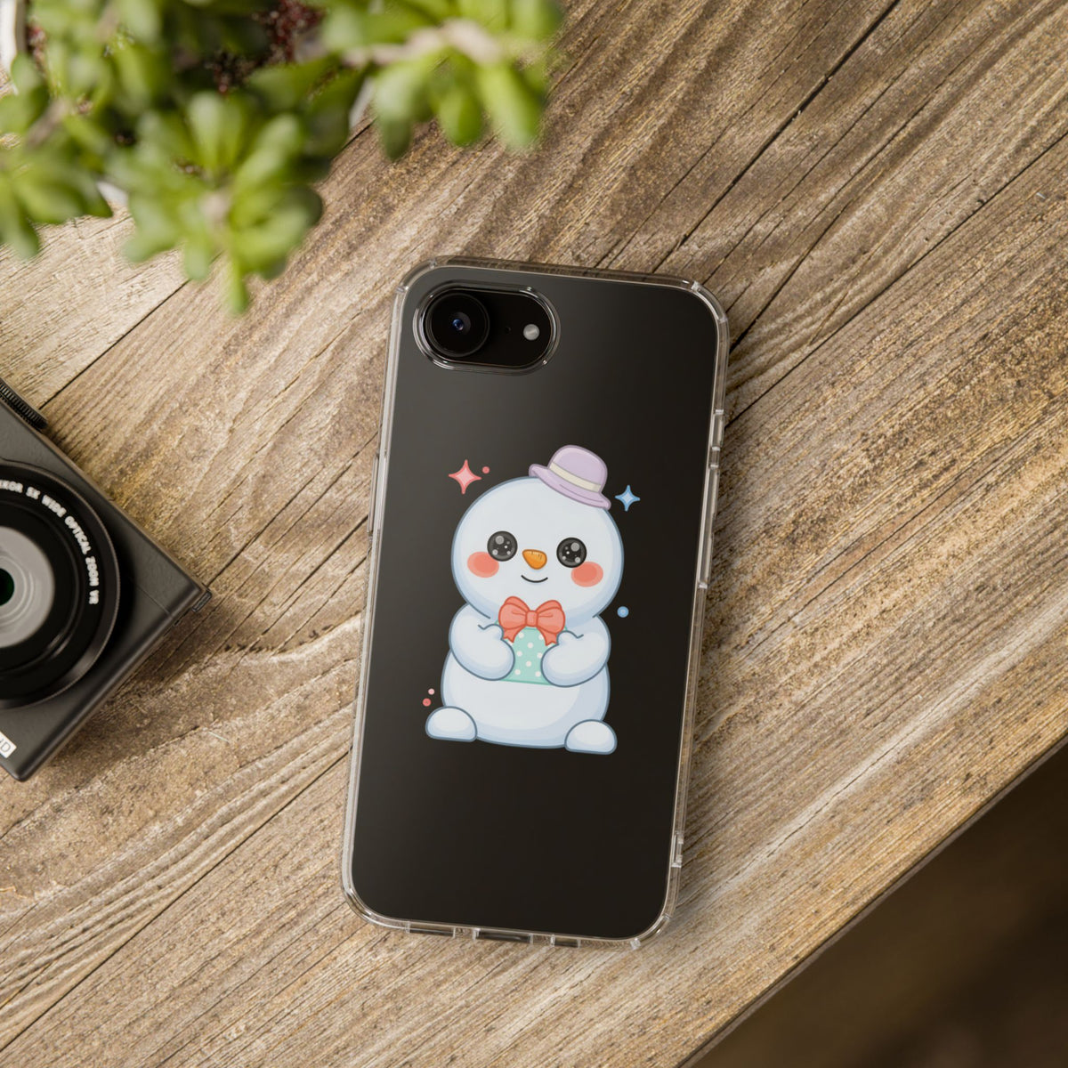 Kawaii Snowman Phone Case for Cheerful Winter Days