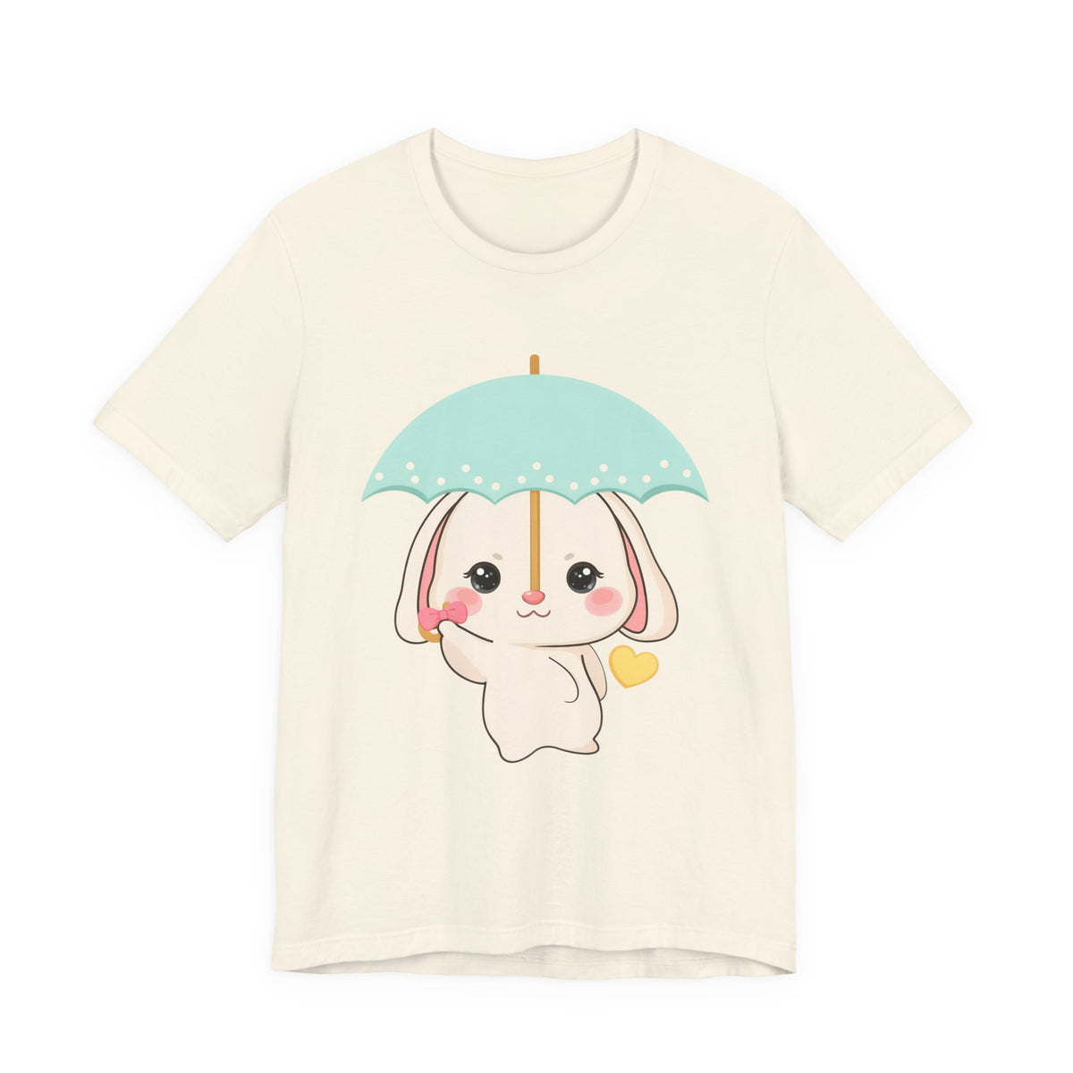 Kawaii Bunny T-Shirt, Cute Umbrella Rabbit Tee