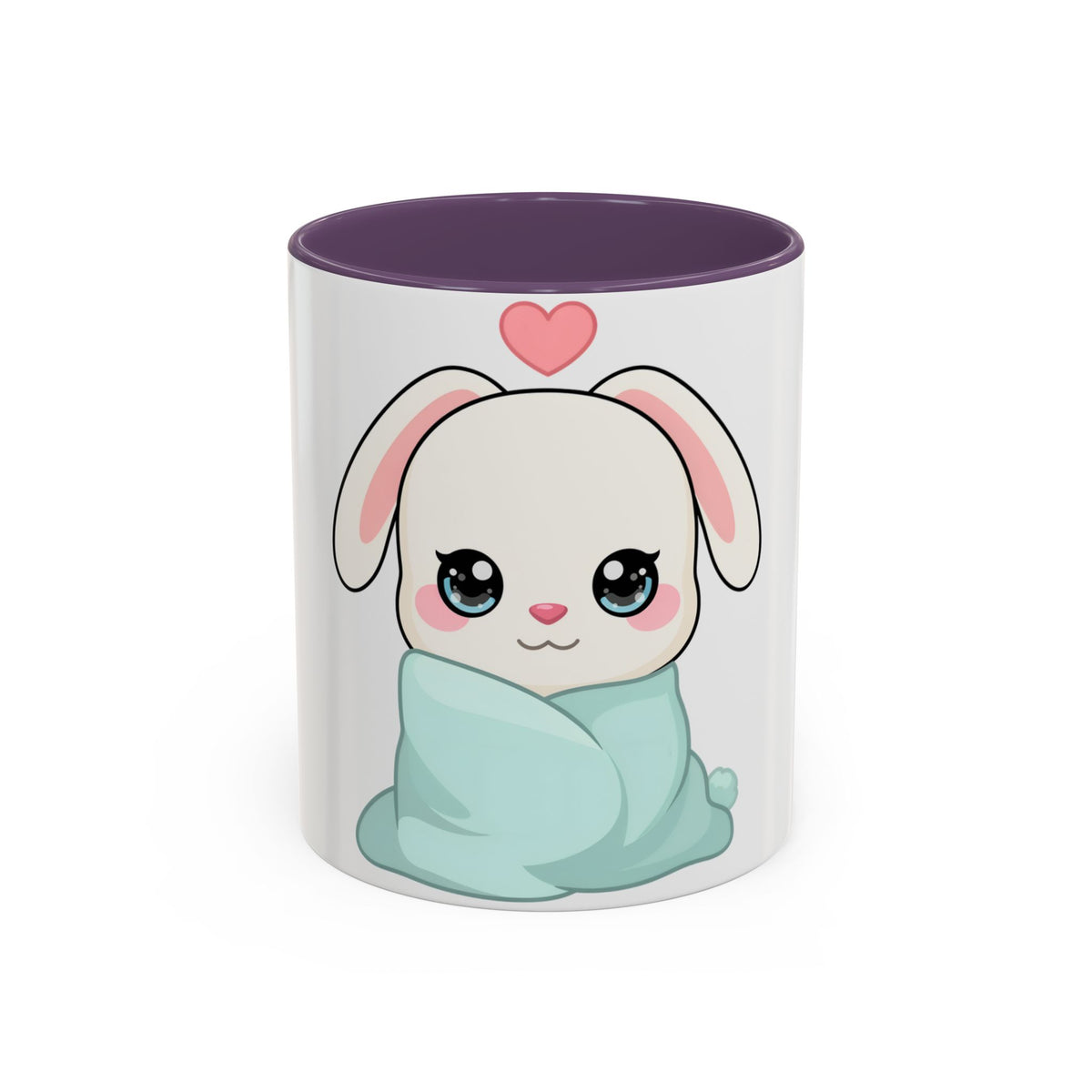 Kawaii Bunny Accent Coffee Mug for Cozy Moments