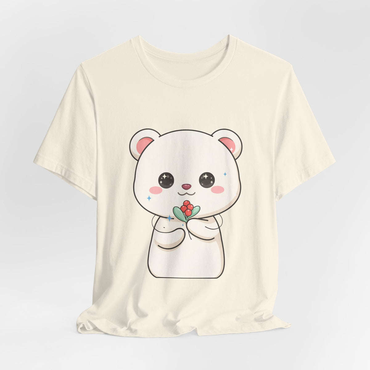 Kawaii Polar Bear Christmas T-Shirt for Cute Holiday Fans