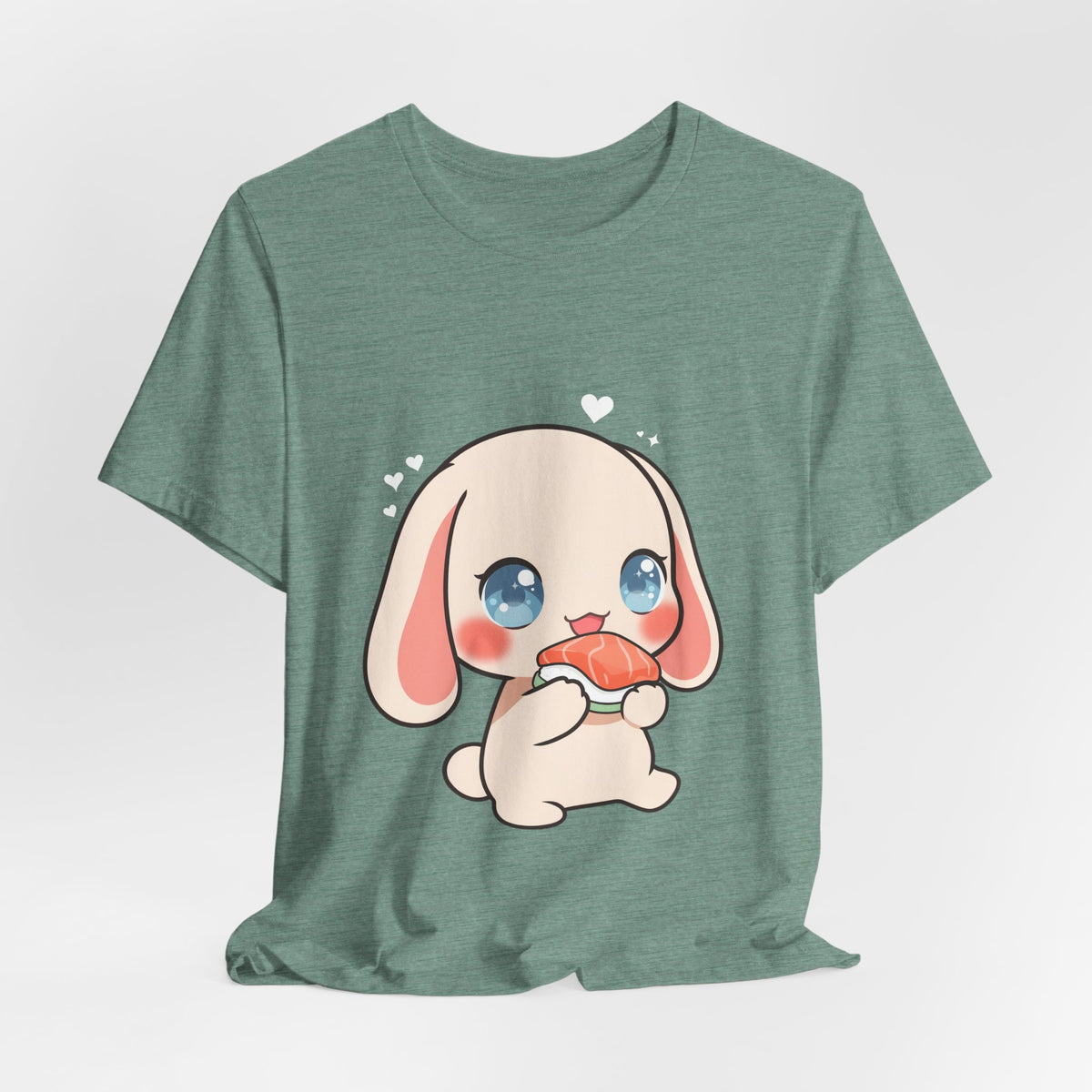 Kawaii Sushi Bunny T-Shirt for Cute Foodie Fans