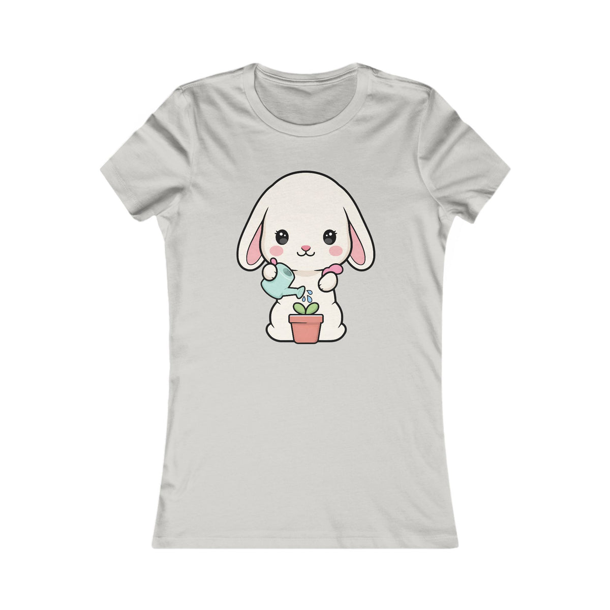 Kawaii Bunny Plant Lover Women's Tee